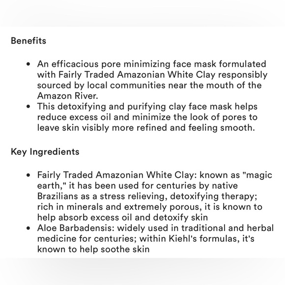 New Kiehl’s Rare Earth Deep Pore Minimizing Cleansing Clay Face Mask - Picture 7 of 7